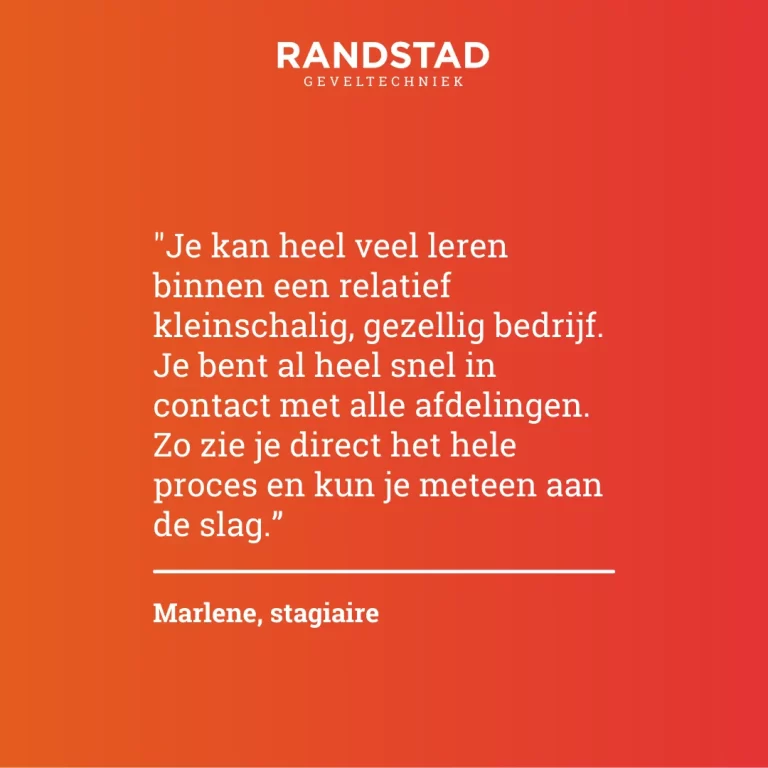 Stagiaire Marlene: “Je kan heel veel leren binnen een relatief kleinschalig, gezellig bedrijf.”