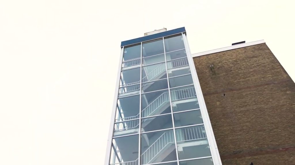 Aluminium vliesgevels trappenhuizen Vlaardingen
